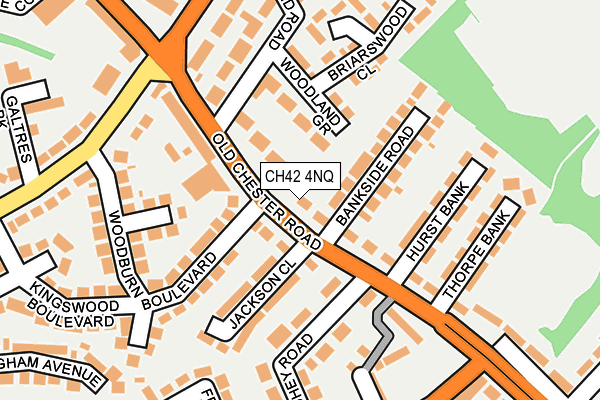 CH42 4NQ map - OS OpenMap – Local (Ordnance Survey)