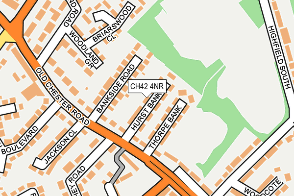 CH42 4NR map - OS OpenMap – Local (Ordnance Survey)