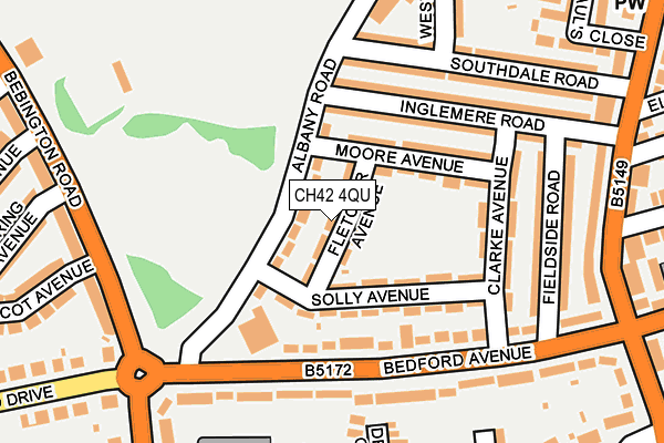 CH42 4QU map - OS OpenMap – Local (Ordnance Survey)