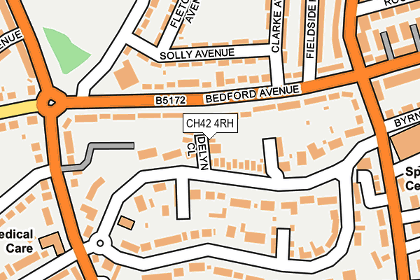 CH42 4RH map - OS OpenMap – Local (Ordnance Survey)