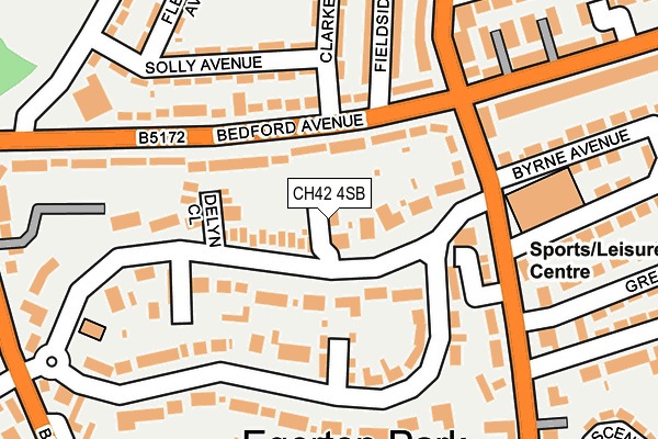 CH42 4SB map - OS OpenMap – Local (Ordnance Survey)