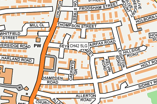 CH42 5LG map - OS OpenMap – Local (Ordnance Survey)