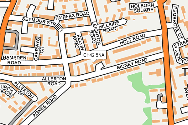 CH42 5NA map - OS OpenMap – Local (Ordnance Survey)