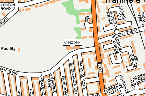 CH42 5NP map - OS OpenMap – Local (Ordnance Survey)