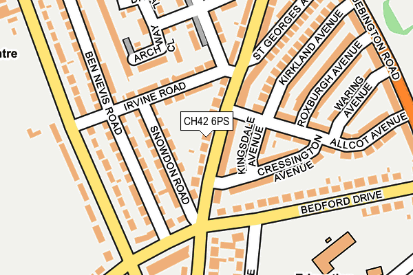 CH42 6PS map - OS OpenMap – Local (Ordnance Survey)