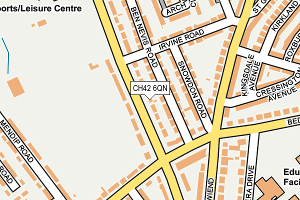 CH42 6QN map - OS OpenMap – Local (Ordnance Survey)