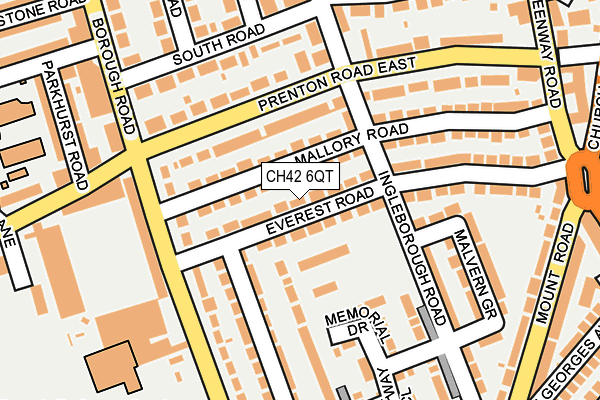 CH42 6QT map - OS OpenMap – Local (Ordnance Survey)