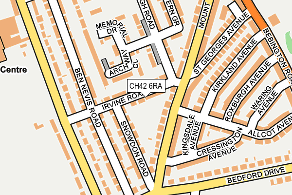 CH42 6RA map - OS OpenMap – Local (Ordnance Survey)