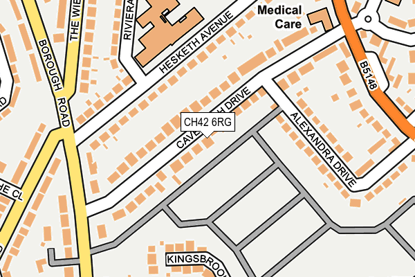 CH42 6RG map - OS OpenMap – Local (Ordnance Survey)