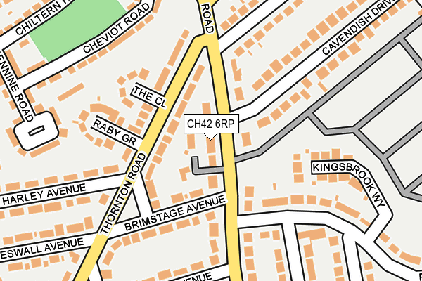 CH42 6RP map - OS OpenMap – Local (Ordnance Survey)