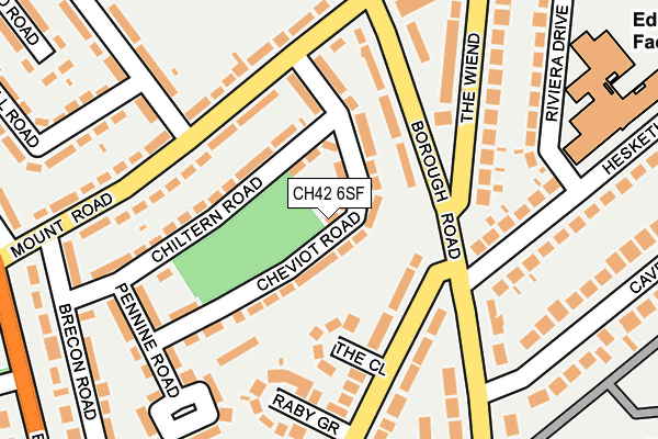 CH42 6SF map - OS OpenMap – Local (Ordnance Survey)