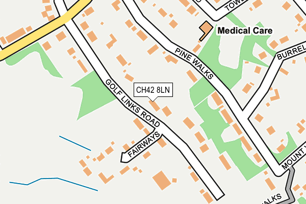 CH42 8LN map - OS OpenMap – Local (Ordnance Survey)