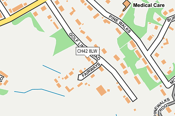 CH42 8LW map - OS OpenMap – Local (Ordnance Survey)