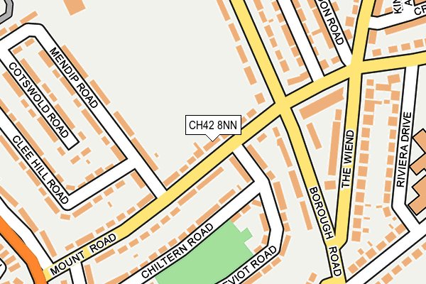 CH42 8NN map - OS OpenMap – Local (Ordnance Survey)
