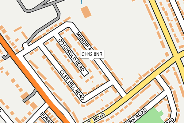 CH42 8NR map - OS OpenMap – Local (Ordnance Survey)