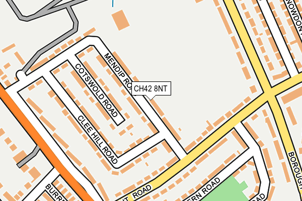 CH42 8NT map - OS OpenMap – Local (Ordnance Survey)