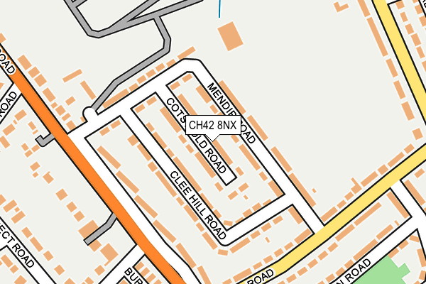 CH42 8NX map - OS OpenMap – Local (Ordnance Survey)