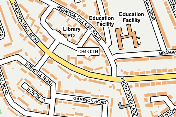 CH43 0TH map - OS OpenMap – Local (Ordnance Survey)
