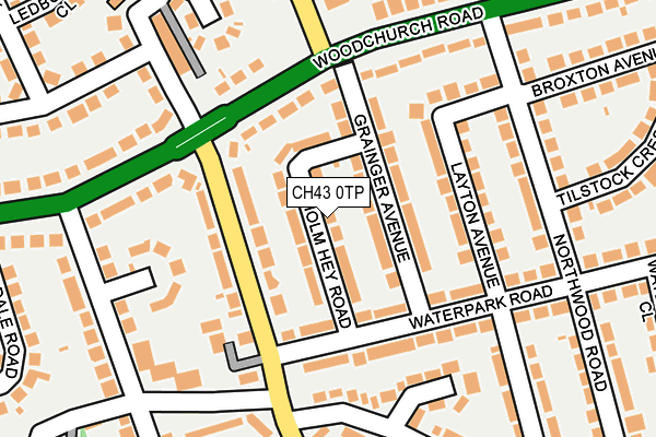 CH43 0TP map - OS OpenMap – Local (Ordnance Survey)