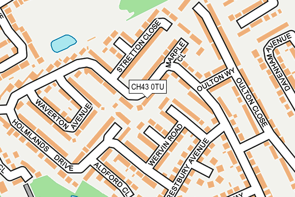 CH43 0TU map - OS OpenMap – Local (Ordnance Survey)