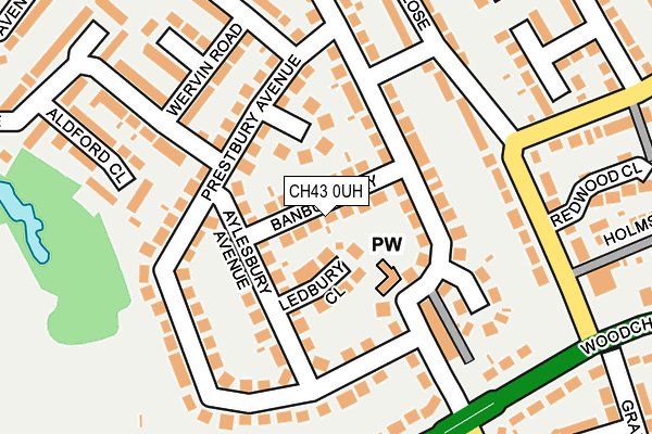 CH43 0UH map - OS OpenMap – Local (Ordnance Survey)