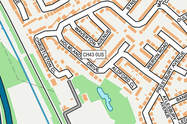 CH43 0US map - OS OpenMap – Local (Ordnance Survey)