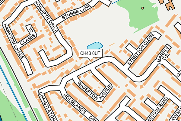 CH43 0UT map - OS OpenMap – Local (Ordnance Survey)