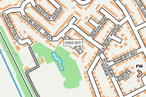 CH43 0UY map - OS OpenMap – Local (Ordnance Survey)