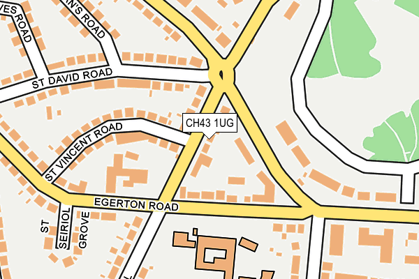 CH43 1UG map - OS OpenMap – Local (Ordnance Survey)