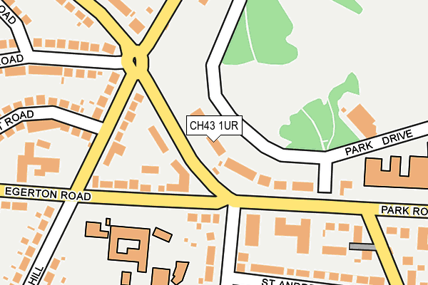 CH43 1UR map - OS OpenMap – Local (Ordnance Survey)