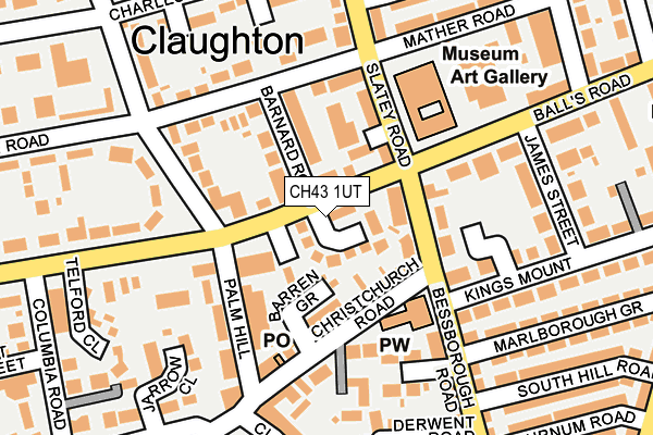 CH43 1UT map - OS OpenMap – Local (Ordnance Survey)