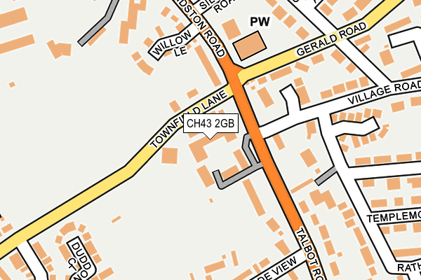 CH43 2GB map - OS OpenMap – Local (Ordnance Survey)