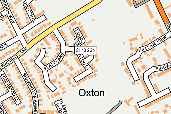 CH43 2GN map - OS OpenMap – Local (Ordnance Survey)