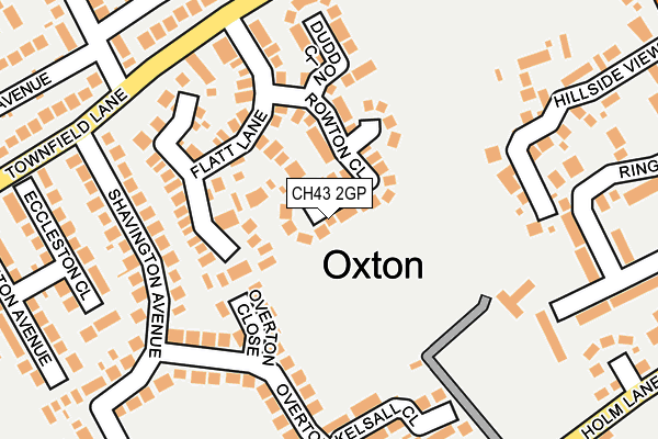 CH43 2GP map - OS OpenMap – Local (Ordnance Survey)