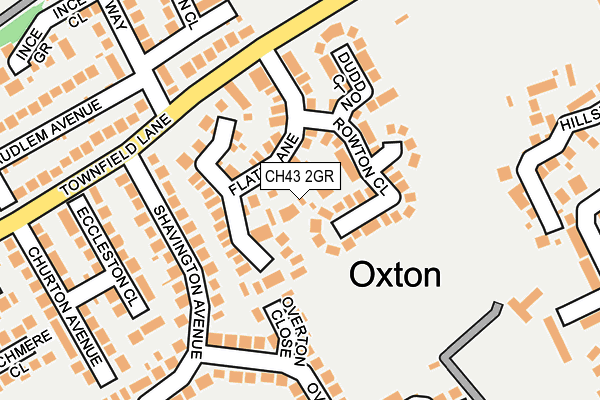 CH43 2GR map - OS OpenMap – Local (Ordnance Survey)