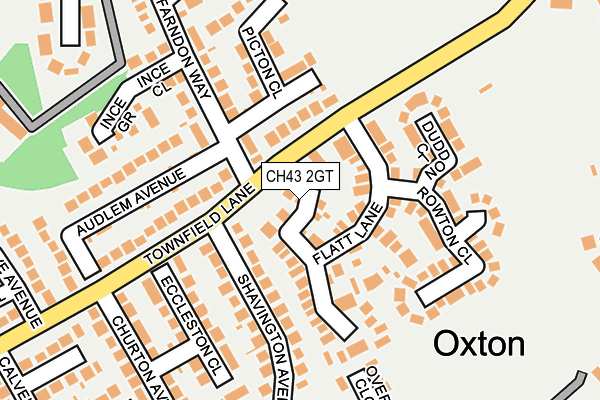 CH43 2GT map - OS OpenMap – Local (Ordnance Survey)
