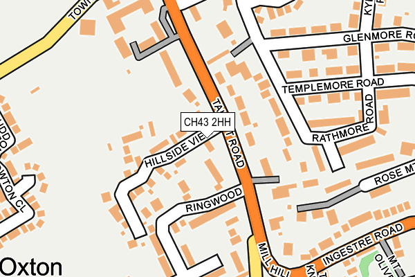 CH43 2HH map - OS OpenMap – Local (Ordnance Survey)