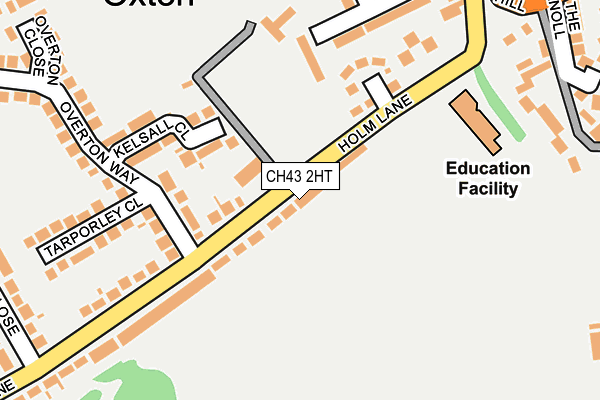 CH43 2HT map - OS OpenMap – Local (Ordnance Survey)