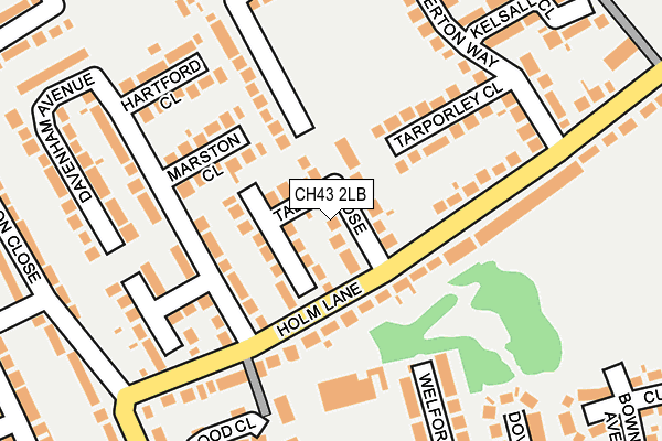CH43 2LB map - OS OpenMap – Local (Ordnance Survey)