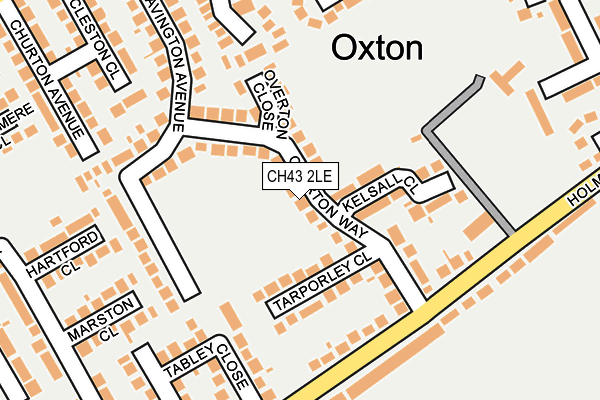 CH43 2LE map - OS OpenMap – Local (Ordnance Survey)