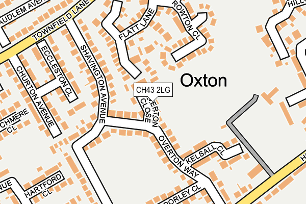 CH43 2LG map - OS OpenMap – Local (Ordnance Survey)