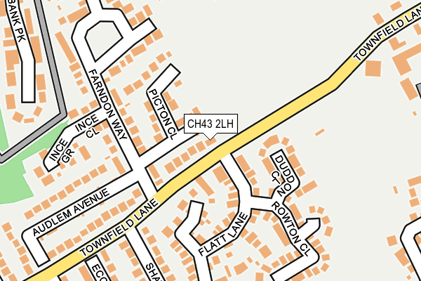 CH43 2LH map - OS OpenMap – Local (Ordnance Survey)
