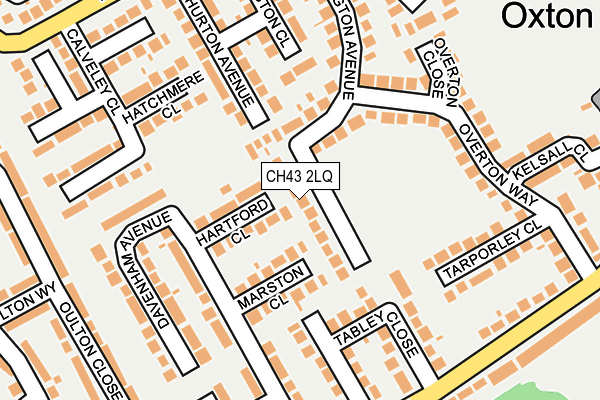 CH43 2LQ map - OS OpenMap – Local (Ordnance Survey)