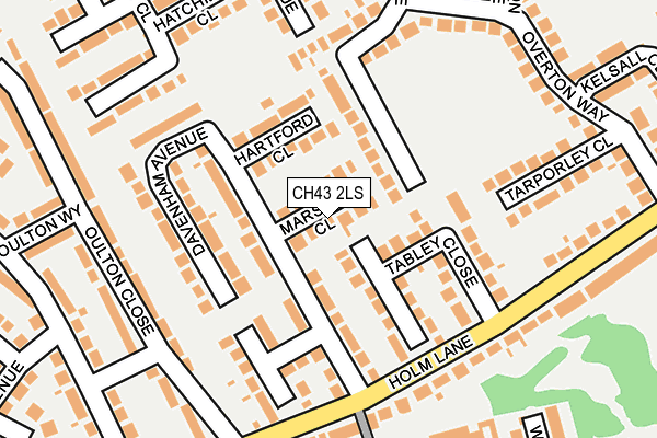 CH43 2LS map - OS OpenMap – Local (Ordnance Survey)