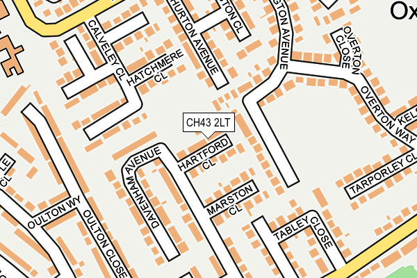 CH43 2LT map - OS OpenMap – Local (Ordnance Survey)