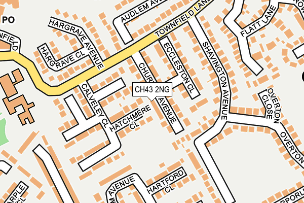 CH43 2NG map - OS OpenMap – Local (Ordnance Survey)