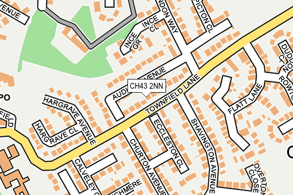 CH43 2NN map - OS OpenMap – Local (Ordnance Survey)