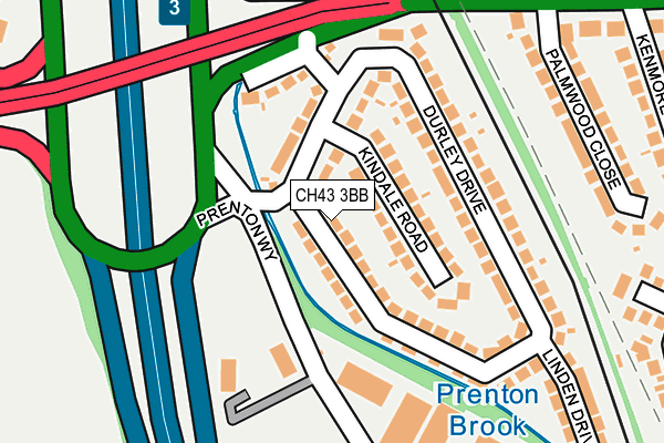 CH43 3BB map - OS OpenMap – Local (Ordnance Survey)