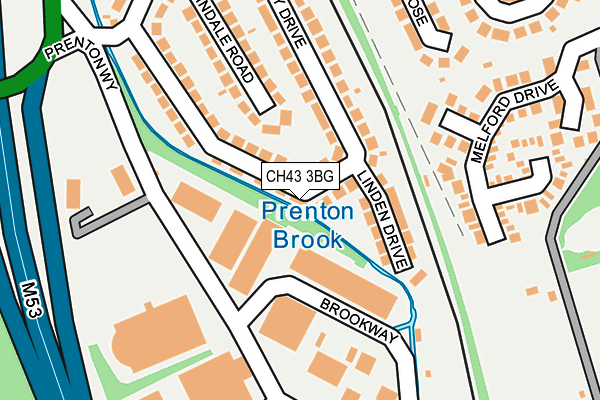 CH43 3BG map - OS OpenMap – Local (Ordnance Survey)