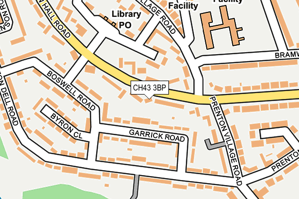 CH43 3BP map - OS OpenMap – Local (Ordnance Survey)